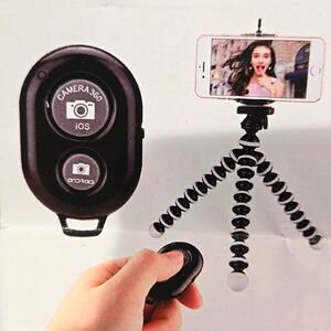 Kamisafe Universal phone tripod phone clip wireless Bluetooth remote control